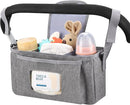Accmor Universal Stroller Organizer with Insulated Cup Holder and Shoulder Strap, Stroller Bag Caddy Organizer Stroller Accessories for Uppababy, Baby Jogger, Nuna, Doona, Britax Strollers by TinyTreasures Baby Boutique