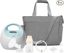 Spectra Baby S1 Plus Premier Rechargeable Breast Pump with Grey Tote Premium Accessory Kit - 24 mm by TinyTreasures Baby Boutique