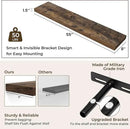 RICHFOCUS 55Inch Floating Shelves for Wall 2 Pack Shelves for Bedroom|Kitchen|Bathroom Wall Mounted Rustic Wood Floating Shelf with Invisible Brackets for Books|Storage|Decor, Rustic Brown by CozyNest Decor