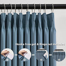 KEQIAOSUOCAI Pinch Pleated Dark Slate Steel Blue Curtains 96 Inches Long, Luxury Room Darkening Window Treatment Drapes for Nursery Bedroom Living Room, 40 x 96 Inch, Dusty Stone Blue, Set of 2 by TinyTreasures Baby Boutique