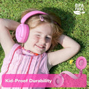 iClever BTH20 Active Noise Cancelling Headphones for Kids, 60H Play Time,Type C Fast Charging, Safe Volume 80dBA, Bluetooth5.4, Award-Winning Kids Headphones Wireless for iPad Tablet Airplane, Pink by TinyTreasures Baby Boutique