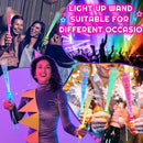 Skylety 36 Pcs Fiber Optic Wand, LED Fiber Optic Wand with 3 Light Modes, Glow Fibers Optics Sticks for Wedding Neon Party, New Year Party Favors, Bar Dj, Halloween, Christmas(Mixed Color) by TinyTreasures Baby Boutique