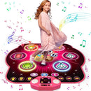 Dance Mat Toys for 3-12 Year Old Girls, 6-Button Kids Dance Mats Bluetooth Dance Pad, Light-up 6 Game Modes Dance Mat for Kids, Christmas/Birthday Gifts for 3-5 6 7 8 9 10+ Year Old Kid by TinyTreasures Baby Boutique