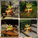Garden Flower Fairy Statue Decor-Solar Outdoor Fairy Statues-Garden Fairy Outdoor Snail,Bird Figurines Decoration for Outside Patio Lawn Yard,Fairies Ornaments Gifts,Tall 8.4 Inches by GreenHaven Gardens