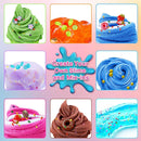 Ice Cream DIY Slime Kit for Girls, Glimmer Crunchy, Confetti Slime Making Kit for Girls, Butter, Foam, Cloud Slime with Add-ins, Foam Balls, Charms, Party Favors Gift Toys for Kids 6-12 by TinyTreasures Baby Boutique