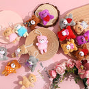 Zhanmai 100 Pcs Mini Plush Stuffed Animal Bulk Small Animal Toys Keychain Party Favors Easter Egg Stuff for Kids Birthday Valentine Carnival Classroom Prizes Gift Goodie Bag Filler(Bear) by TinyTreasures Baby Boutique