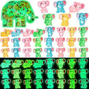96 Pcs Luminous Resin Mini Elephant Animals Miniature Elephant Figurines Glow in The Dark Garden Accessories Moss Landscape DIY Terrarium Ornament for Garden Dollhouse Decoration (Classic) by GreenHaven Gardens