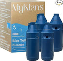 Toilet Bowl Cleaner Bottle, Automatic Toilet Bowl Cleaner Tablets in Bottle, Easy to Use, Long-Lasting Effect Toilet Cleaners Drop in Tank, Blue, 4 Bottles by CozyNest Decor