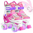 PAPAISON Adjustable Roller Skates for Girls Illuminating Wheels, Kids Toddler Rollerskates Ages 4-6 5-8 8-12 by TinyTreasures Baby Boutique