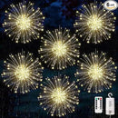 6 pack Firework Lights Copper Wire Led Lights, Dimmable Battery Operated Hanging Lights with 8 Modes, Remote Control, Waterproof Fairy String Lights for Home, Patio, Christmas Decoration by GreenHaven Gardens