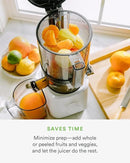 Nama J2 Cold Press Juicer – Self Feeding for Hands-Free Operation with Wide Mouth Hopper for Whole Recipe Loading, Zero Waste Masticating Juicer For More Juice, Less Pulp – Easy Cleanup & Assembly by CozyNest Decor