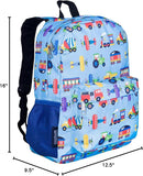 Wildkin 16-inch Kids Backpack – Durable, Padded & Spacious School Bag for Boys & Girls - Trains, Planes, and Trucks by TinyTreasures Baby Boutique