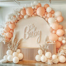 RUBFAC 129pcs Nude Balloons Different Sizes 18 12 10 5 Inch, Boho Beige Apricot Balloon Garland Arch Kit for Party Decoration Gender Reveal Graduation Wedding Anniversary Baby Shower Party Supplies by TinyTreasures Baby Boutique