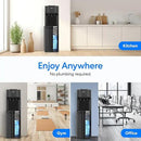 Brio Self Cleaning Bottom Loading Water Cooler Water Dispenser – Black Stainless Steel - 3 Temperature Settings - Hot, Room & Cold Water by CozyNest Decor