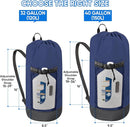 BALEINE 120L Laundry Bag Backpack, 900D Oxford Fabric Large Travel Laundry Bags with Shoulder Straps and 2 Mesh Pockets for College Dorm, Apartment, Laundromat (Navy, 120L) by TinyTreasures Baby Boutique