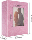 Vienrose Photo Album 4x6 100 Pages Photos Linen Cover Picture Book with Front Window for Baby Wedding Children by TinyTreasures Baby Boutique