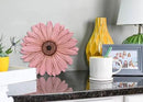 NAT & Jules Gerbera Daisy Flower Shaped Dimensional Indoor Outdoor 12 inch Cast Resin Decorative Garden Stepping Stone, Patio, Walkway Sculpture Yard Art, Pink by CozyNest Decor