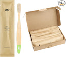 Sea Turtle Plant-Based Bristles, Soft Bamboo Toothbrushes, Individually Sealed for Kids (10 Pack) by TinyTreasures Baby Boutique