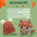 CRAFTILOO Knitting Kit for Kids – Beginner Knitting Kit to Make a Hat & Cat – Quick Knit Loom Kit with Yarn, Tools & Instructions – Knitting for Beginners Kit for Girls & Boys Ages 8+ by TinyTreasures Baby Boutique