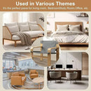 Mid-Century Accent Chair with Wide Armrest & Solid Wood Frame, Detachable and Washable Armchair, Modern Living Room Reading Chairs for Bedroom Sunroom Bedroom Balcony,Light Grey by CozyNest Decor