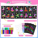 homicozy Art & Craft Activity for Kids: Foil Fun Unicorns and Princess & Scratch Art Book 2-in-1,No Mess Art Crafts for Girls,DIY Creative Activity Kit,Gifts for Girls Ages 4,5,6,7,8,9, Travel Toys by TinyTreasures Baby Boutique