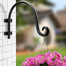 AJART Hanging Plant Hanger Outdoor: Bird Feeder Hangers for Outside - 8 inch Plant Hooks for Hanging Flower Baskets 2 Pieces by GreenHaven Gardens