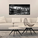 Brooklyn Bridge Wall Art for Living Room City Wall Decor for Bedroom Black Wall Decor for Office 20 x 40 Inch by CozyNest Decor