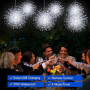 Solar Firework Lights Outdoor, 600 LED Starburst Light Outdoor with USB Rechargerable, 8 Modes Waterproof Solar Hanging Lights for Gazebo Yard Party Wedding Decorations(White, 600 LED) by GreenHaven Gardens