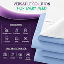 Incontinence Bed Pads - Reusable Waterproof Underpad Chair, Sofa and Mattress Protectors - Highly Absorbent, Machine Washable - for Children, Pets and Seniors (34x36 (Pack of 4), Blue) by TinyTreasures Baby Boutique