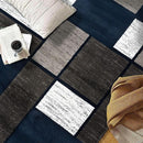 Rugshop Contemporary Modern Boxes Area Rug 3'3" x 5'3" Navy by TinyTreasures Baby Boutique