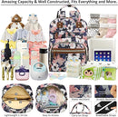 Diaper Bag Backpack Tote for Women Large Capacity, Multifunctional Waterproof Baby Bag with Insulated Pockets For Baby Girl Boy Mama, Maternity Bag Floral Painting by TinyTreasures Baby Boutique