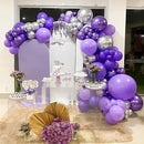 130pcs Dark Purple Balloons Different Sizes 18" 12" 10" 5" Party Latex Balloons for Birthday Halloween Graduation Baby Shower Anniversary Party Decorations by CozyNest Decor
