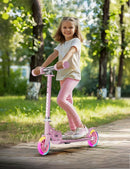 Scooter for Kids Ages 3+, 2 Wheels Kids Kick Scooter with Led Light Up & 3 Levels Adjustable, Lightweight Foldable for Boys&Girls by TinyTreasures Baby Boutique