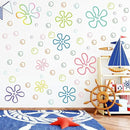 187PCS Flower Bubbles Wall Decals Under The Sea Birthday Party Decorations Ocean Wall Stickers Wall Decor for Bathroom Nursery Bedroom Home Classroom Car by CozyNest Decor