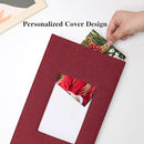 Vienrose Linen Photo Album 300 Pockets for 4x6 Photos Fabric Cover Photo Books Slip-in Picture Albums Wedding Baby Red by TinyTreasures Baby Boutique