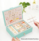 Girls Jewelry Box for Earrings Jewelry Organizer Box Teen Girls Earrings Organizer Jewelry Box Earring Holder Organizer Stud Earring Box for Girls Womens Jewelry Case Organizer Teal by TinyTreasures Baby Boutique