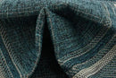 Unique Loom Outdoor Border Collection Area Rug - Soft Border (2'x 6' 1" Runner, Teal/ Ivory) by GreenHaven Gardens