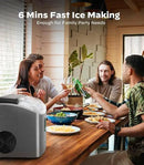 Silonn Nugget Ice Maker Countertop, Pellet Ice Machine with Self-Cleaning Function, Sonic Ice Maker Produces 33lbs of Chewable Ice in 24 Hours, Ideal for Home Kitchen and Office, Stainless Steel by CozyNest Decor