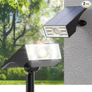 Solar Spot Lights Outdoor, 2 Pack Outdoor Solar Lights for Yard Waterproof, 4 Lighting Modes Solar Landscape Spotlights, Auto On/Off Solar Powered Flood Lights Garden Pathway (Cool White) by CozyNest Decor