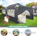 COBIZI 10x20 Pop Up Canopy Tent Heavy Duty with 6 Removable Sidewalls, Commercial Heavy Duty Pop Up Tent for Parties All Weather Waterproof and UV 50+ Wedding Tent with Roller Bag(Legs Upgraded) by GreenHaven Gardens