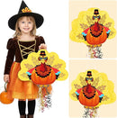 WERNNSAI Thanksgiving Turkey Pinata - Fall Autumn Decorations Gentle Turkey Pinata Orange Thanksgiving Party Games Autumn Decorations for Home Fall Festival Party Favors with Blindfold by TinyTreasures Baby Boutique