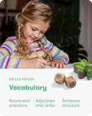 SimplyFun Clover Leap - Educational Vocabulary Game - Sentence Building for Kids, Develop Sentence Structure & Vocabulary Skills, Fun Learning Game for Families - 2-4 Players, Ages 5 & Up by TinyTreasures Baby Boutique