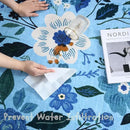 Runner Rug for Hallways Kitchen Rug Non Slip 2'x 6' Washable Runner Rugs with Rubber Backing Soft Floral Carpet Runner for Hallways, Kitchen, Laundry, Bedroom, Bathroom(Blue) by CozyNest Decor