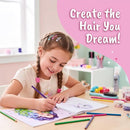 BSCOOL - Drawing, Coloring & Activity Book. Create Hairstyles with Stickers and Guides. Fashion Design Sketchbook for Kids 5 and up. Little Designer Creativity Book - Fashion Design for Kids by TinyTreasures Baby Boutique
