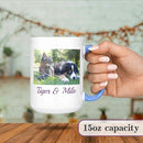 Personalized Mother's Day Coffee Mug, Custom Mum Photo Text 15 Oz Ceramic Mug, Customized Father's Day Gift Idea Picture Name Cup, Taza Cafe Personalizadas Fotos, Cute Gifts Mom Dad, White by TinyTreasures Baby Boutique