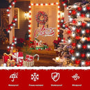 C9 Bulbs Classic Christmas Lights - 50 LED 32ft Strawberry String Light Red&White - Extendable 8 Modes Funtion with Timer Fairy Lighting for Outdoor, Indoor, Party, Home, Tree Decorations by GreenHaven Gardens