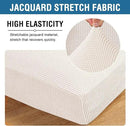 H.VERSAILTEX Super Stretch Individual Chaise Cover Sectional Couch Covers for L Shaped Sofa Both Left/Right Featuring Thick Jacquard Textured Twill Fabric (1 Piece Chaise Cover, Ivory) by CozyNest Decor