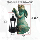 JOYBEE Garden Statues Rabbit with Solar Lantern Outdoor Decor-Rabbit Solar Figurines Lights Decorations for Patio Yard Lawn Ornaments-Gifts for Birthday Easter Housewarming by GreenHaven Gardens