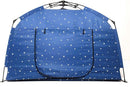 Kids Play Tent-Portable Playhouse Children House -Easy Set up Indoor Outdoor with Carry Bag for Kids-Light Strip Design for Night Use with Starry Fabric - Space for Children and Parents-Birthday by TinyTreasures Baby Boutique