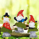Hodao 3 PCS Spring Yoga Mushroom Gnomes Decoration Summer Elf Figurines Gifts for Home Spring Lively Garden Statues Decor for Outdoor, Mom, Mother (Green) by CozyNest Decor